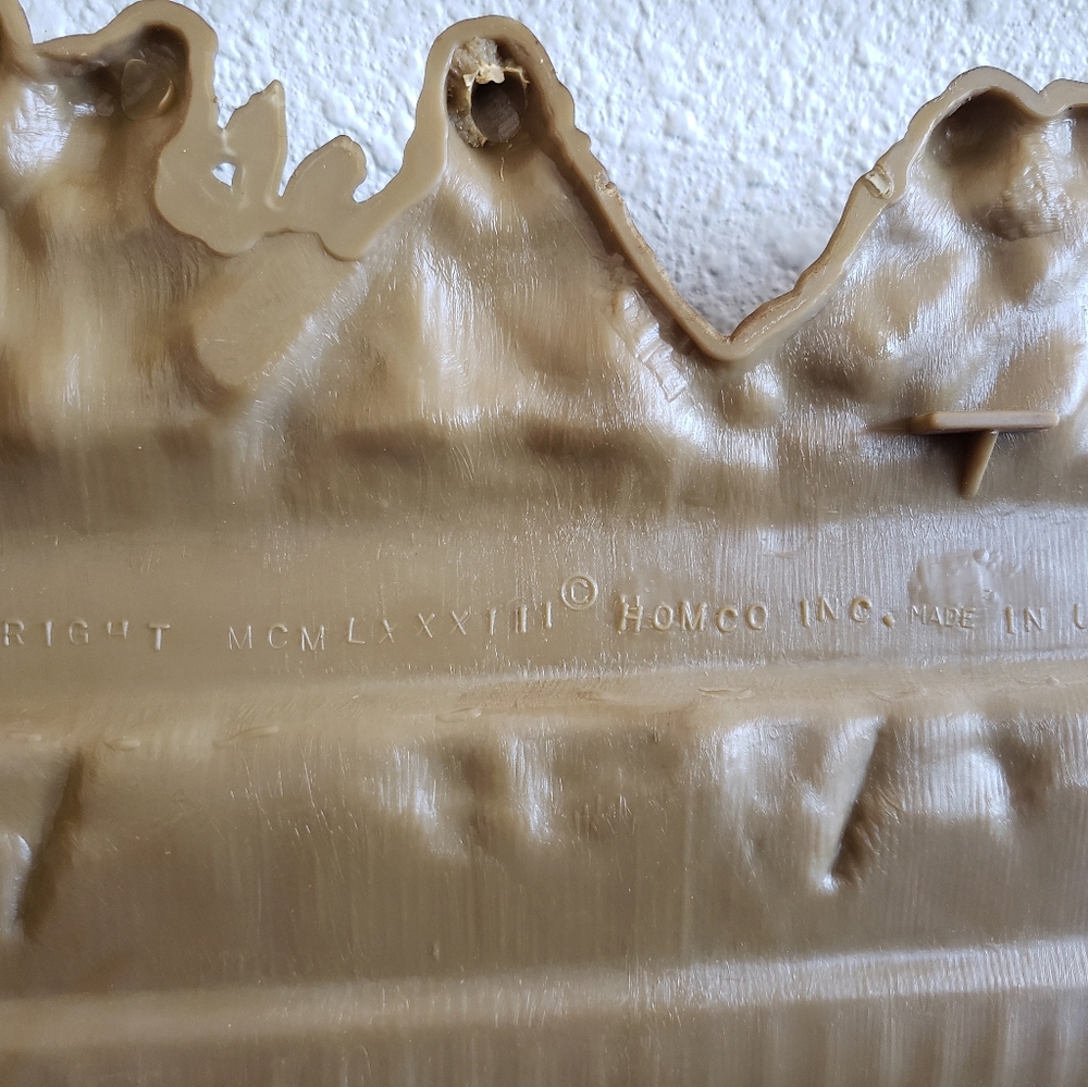 Vintage Secret Supper Carved Detailed Wall Decor Homco # - Picture 9 of 16
